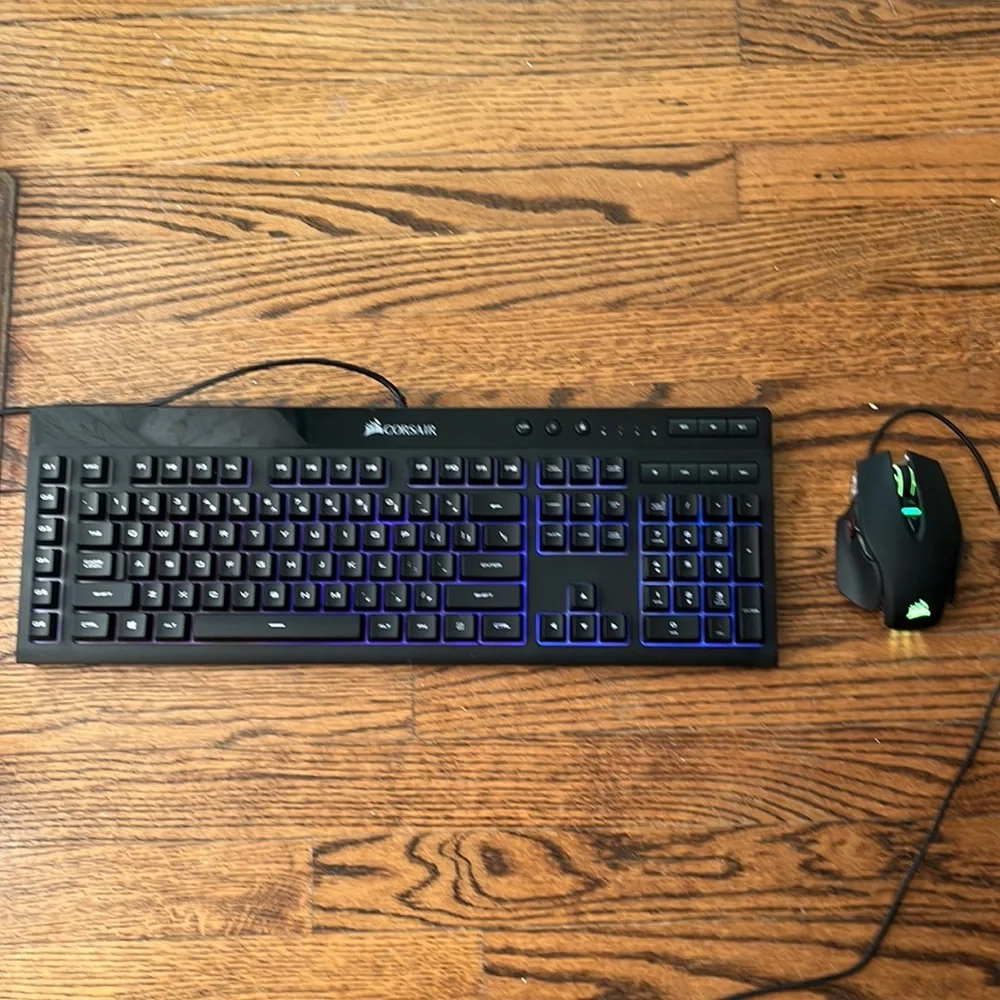 Corsair LED Keyboard and Mouse